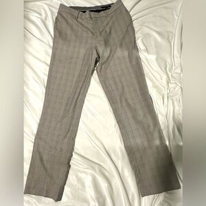 Banana Republic Dress Pants Mens 30*30 Gray Plaid Slim Fit